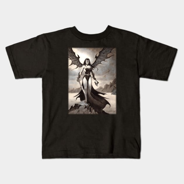 Angel of Death Kids T-Shirt by Paul_Abrams